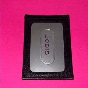 Lodis Black and Gray Card Holder